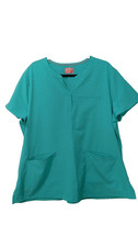 Ava Therese by zavat  Scrub Top Jacquard Spearmint 2xl 1171 JQSP