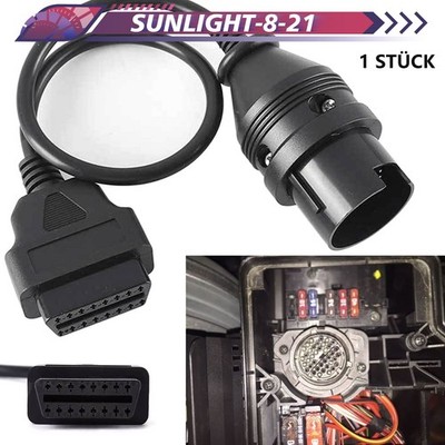 OBDII OBD2 38 Pin auf 16 Pin Diagnoseadapter Anschlusskabel für Mercedes Benz