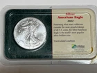 2002 Silver American Eagle Uncirculated Littleton Coin Company Sealed OGP