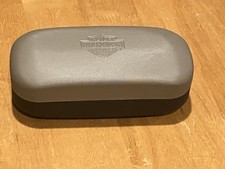 Harley Davidson Hard Glasses Case Tan Black Embossed Snap Sunglasses