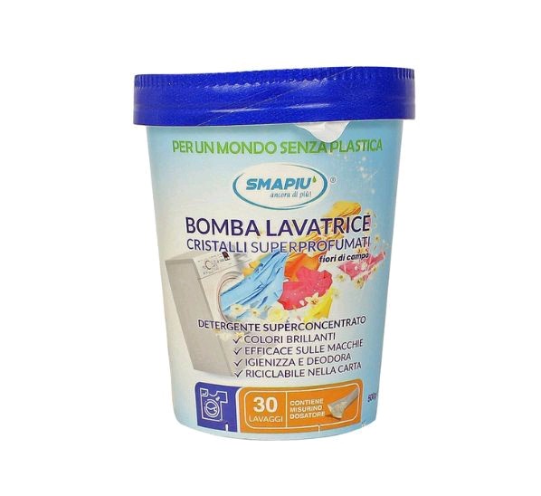 Bomba Lavatrice Detersivo Super Profumato Smapiù 30 Lavaggi Senza plastica