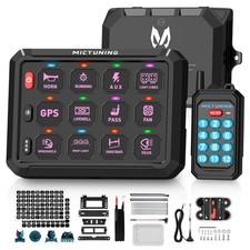 Wireless 12 Gang RGB Switch Panel Remote Control LED Circuit Relay Box 12v-24v