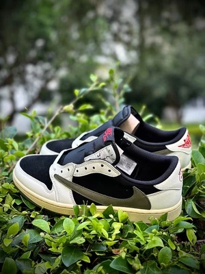 New Fashion AJ1 Retro Low Travis Sc0tt Olive Unisex Sneakers