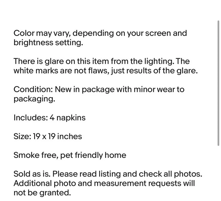 Servilletas de tela de jardín botánico Portmeirion nuevas en paquete florales 19 X 19 pulgadas Foto 3 de 4