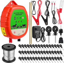 Imagen de 8 Mile Electric Fence for Livestock, 12Kv 2J Electric Fence Charger 50 Black Ins