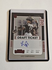 2021 Contenders Luis Campusano Draft Ticket Red Foil Auto /75 RC ✨Ships Next Day