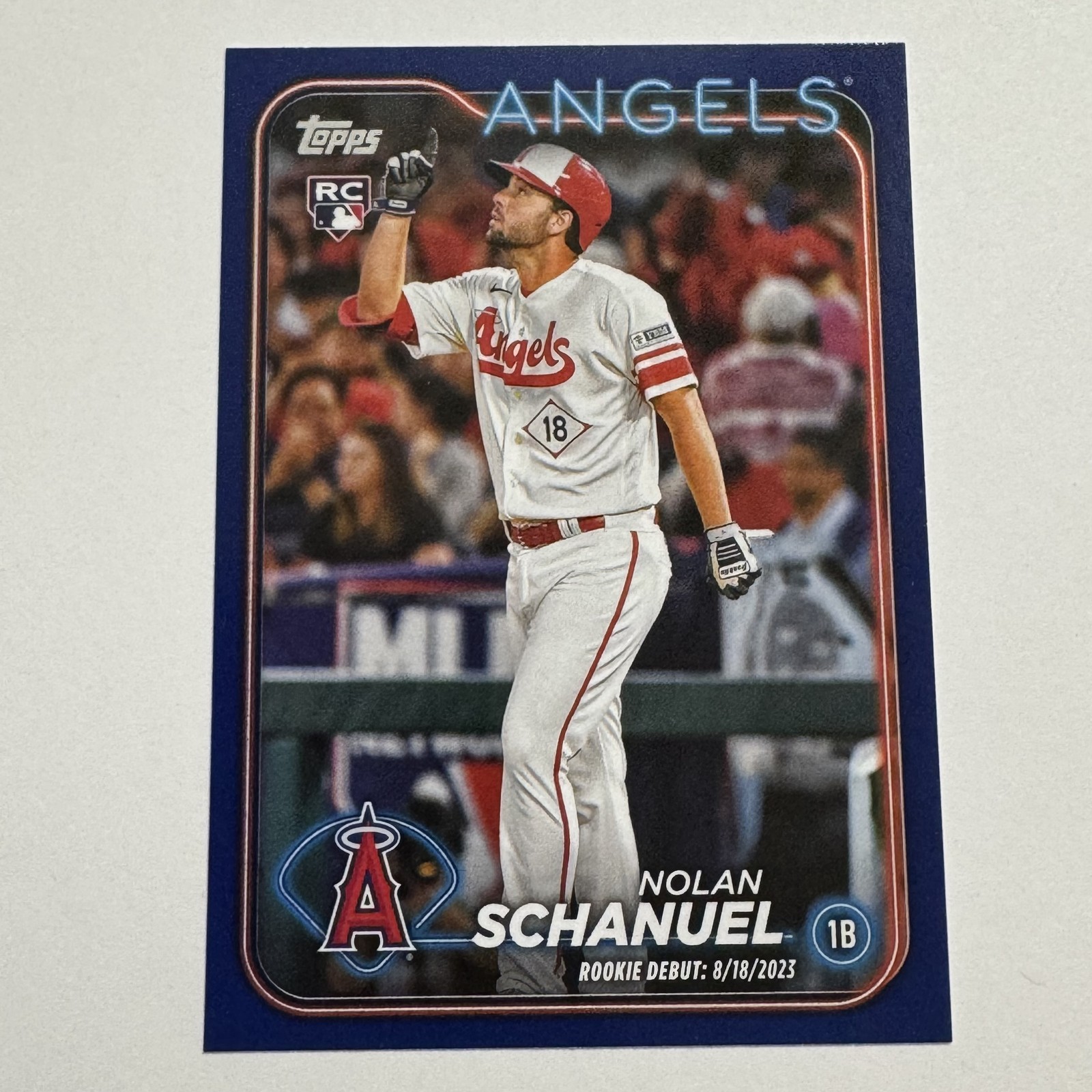 2024 Topps Update #US193 Nolan Schanuel Royal Blue