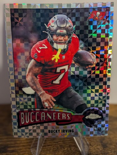 2025 Topps Chrome - 1975 Bucky Irving #1975-22 X-Fractor Tampa Bay Buccaneers