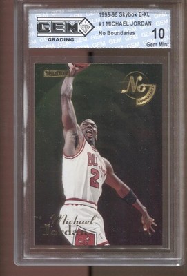 1995-96 Michael Jordan Skybox Premium No Boundaries #1 Gem Mint 10 Bulls