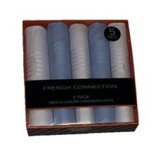 French Connection Men's Luxury Handkerchiefs 5 Pack