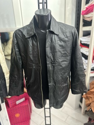 Berry Goodman Herren Lederjacke Größe 52 Schwarz LLV1736