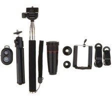 Cell Phone Camera Lens 8X Telephoto Selfie Stick Tripod Kit Set