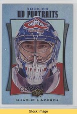 2016 Upper Deck UD Portraits Rookie Rainbow Green Foil Charlie Lindgren READ t7o