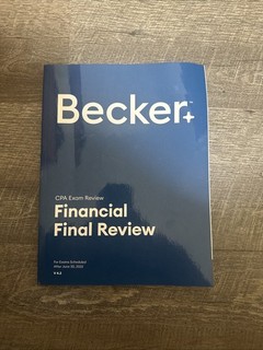 Becker Professional Education CPA Exam Review V 4.2 Financial Final Review by