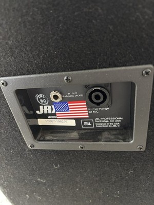 JBL JRX-100 series SPEAKER 15” Inch Floor Or Pole Application