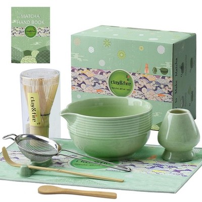 Matcha Set, 9 Teiliges Matcha Besen Set  Bambus Matcha Whisk, Matcha Schale m...