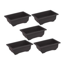 5x Flower Pots Flowerpots with Drainage Holes Multipurpose Containers for Office