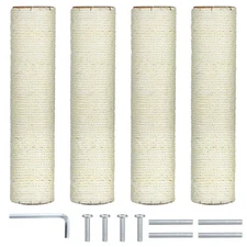4 Pcs Cat Scratching Post Remplacement 12in Arbre de chat & Tour Scratch Pole Refi...