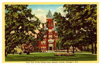 #ad #ad Postcard HOSPITAL SCENE Pontiac Michigan MI m 01 AU8622 $2.39