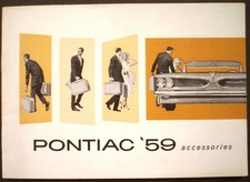1959 Pontiac Accessories Group Packages Tempest 420 Tri-power Catalog Brochure