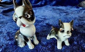 Sweet Vintage Boston Terrier figurines