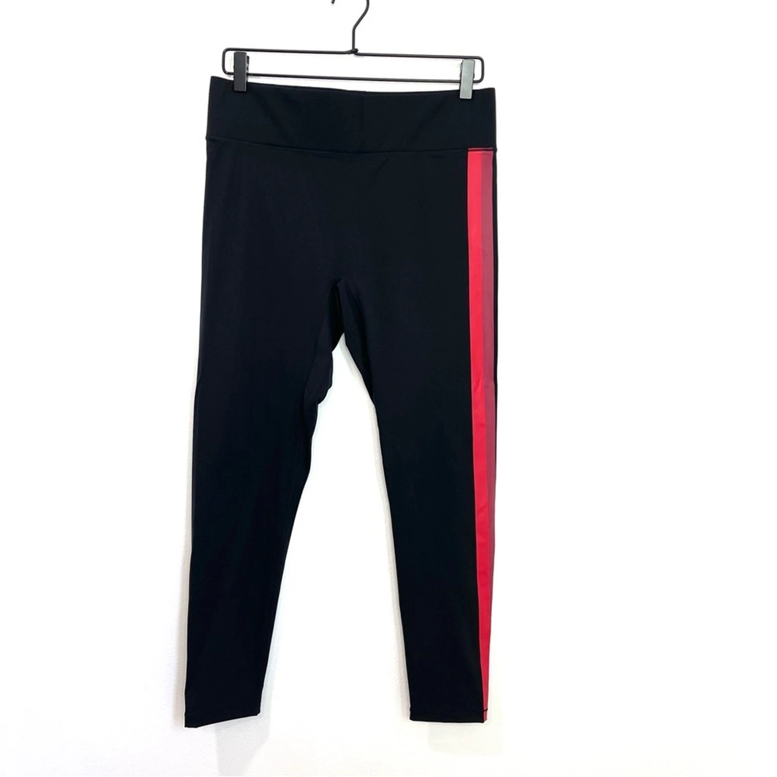 All Access Stevie Leggings Black Red Stripe 7/8 Activewear size XL