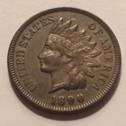 1890 Indian Head Cent - Xf Details - Obverse Damage - **Free Shipping**