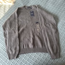 NWT Arrow Men  s Classic Timeless Old-School Crewneck Sweater Sz M 100 Cotton