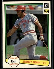 1982 Donruss #400 Johnny Bench Baseball Card 3801H