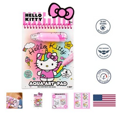 Interactive Hello Kitty Water-Reveal Art Pad - Portable & Mess-Free Fun