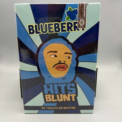 HITS Wraps Blueberry Full Box 25 Packs and Rolling Tray with Free Shipping