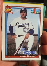 1991 Topps - Shane Andrews #74 (RC)