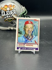 Whitey Herzog Autographed Signed 1983 Topps #186 Cardinals IP Auto No COA (JDD)