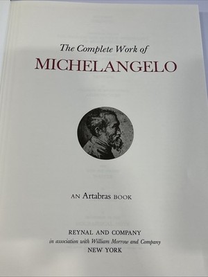 The Complete Works of Michelangelo 1964 MICHELANGELO (1475-1564