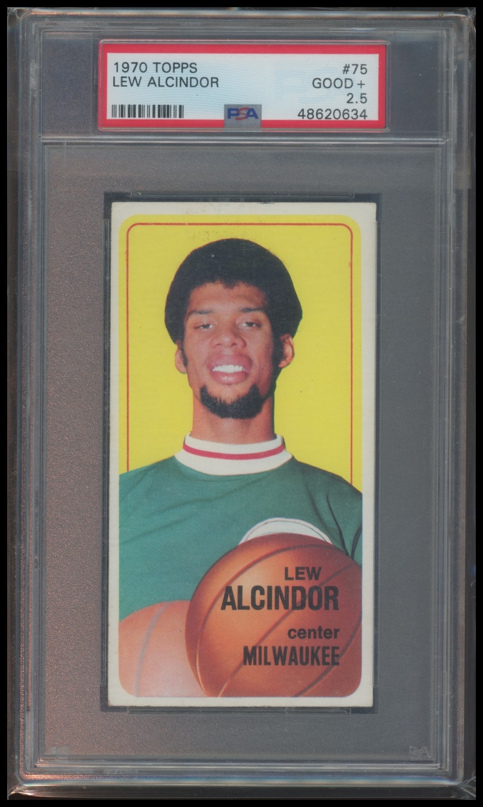 1970 Topps #75 Lew Alcindor (PSA 2.5)