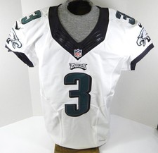 2015 Philadelphia Eagles Mark Sanchez #3 Game Issued White Jersey 46 DP29326