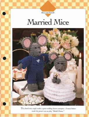 Married Mice Centerpiece - Dolls & Toys 21 | Vanna Crochet Faves 85210-C