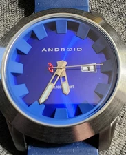 Android / Aragon AD497 45mm Blue Ultra Rare New Battery Excellent