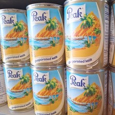 6x Peak Evaporated Full Cream Milk, 13 Fl. Oz. 380 ml 