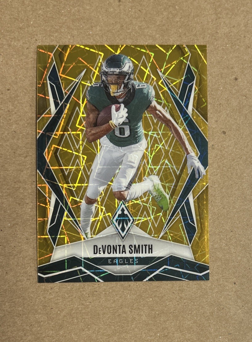 2025 Phoenix Football DeVonta Smith Eagles Gold Card #12 #’d /10