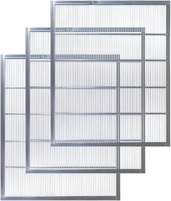 #ad 3Pcs Queen Excluder Metal Bee for 10 Frame Beehive silver $55.76