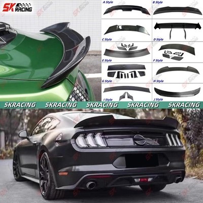 A/B/C/D/E/F/G/H/I/J Style Rear Wing Fits 2015-17 18-23 Ford Mustang Carbon Fiber