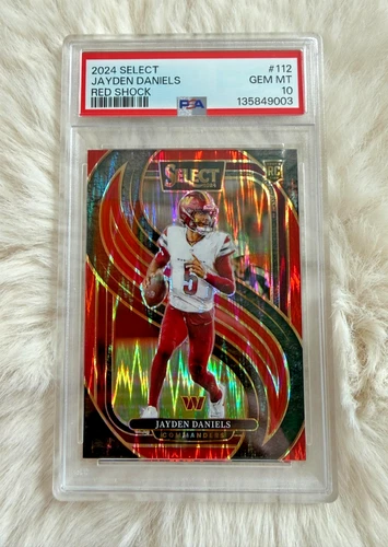 2024 Jayden Daniels-Red Shock Numbered 112, PSA 10-Free Shipping!