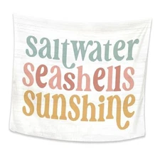 Exqcom Coastal Beach Tapestry, Coastal Beachy Room Decor Gift Tapestry-3