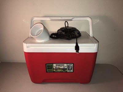 FLSwampCooler 10qt Portable Ice & Air Conditioner Swamp Cooler, Tent USB Fan