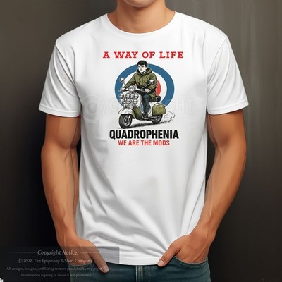 Mod T-Shirt Herren Quadrophenia We Are The Mods Scooter 60er Small Faces Kinks