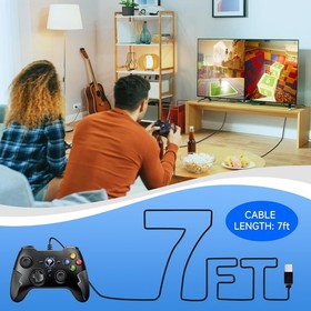 Lightweight Wired Game Controller with Immersive Vibration Feedback for Gamers