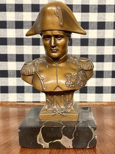 Bel Busto Di Napoleone Bonaparte In Metallo Patinato Bronzo Fine ‘800 Primi ‘900