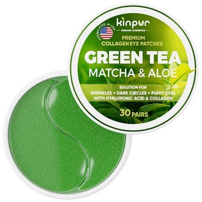 Under Eye Patches for Puffy Eyes and Dark Circles & Eye Bags with Green Tea Matc