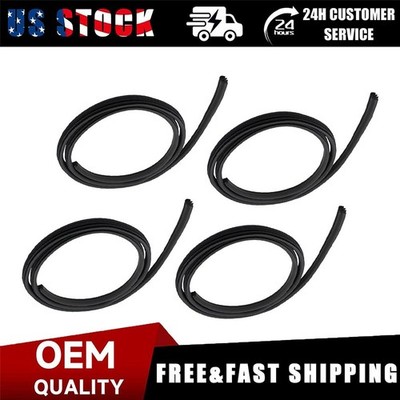 New 4X Door Rubber Weatherstrip LH RH For BMW E36 2-Door Coupe Direct Fit